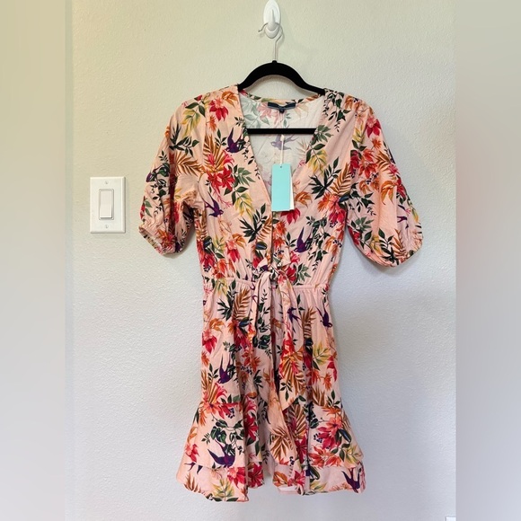 shore brand Dresses & Skirts - NWT Shore Brand Pink Floral Mini Dress XS
